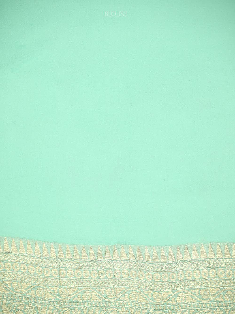 Aqua Green Jaal Khaddi Georgette Handloom Banarasi Saree - Sacred Weaves