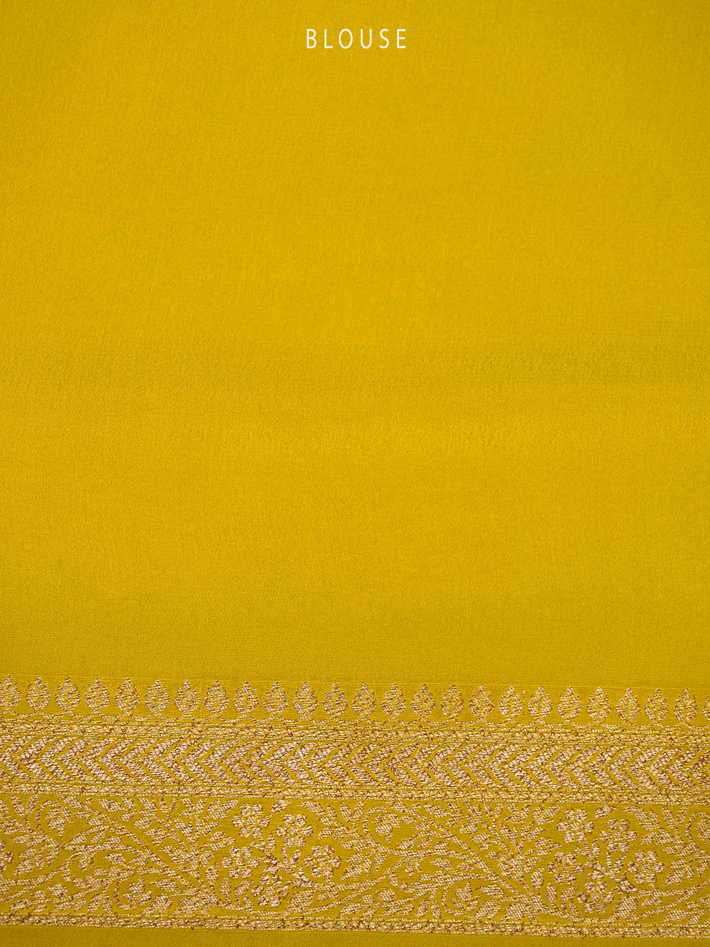 Lime Yellow Jaal Crepe Silk Handloom Banarasi Saree - Sacred Weaves