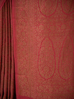 Pastel Pink Jaal Crepe Silk Handloom Banarasi Saree - Sacred Weaves