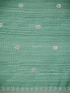 Sea Green Booti Dupion Silk Handloom Banarasi Suit - Sacred Weaves