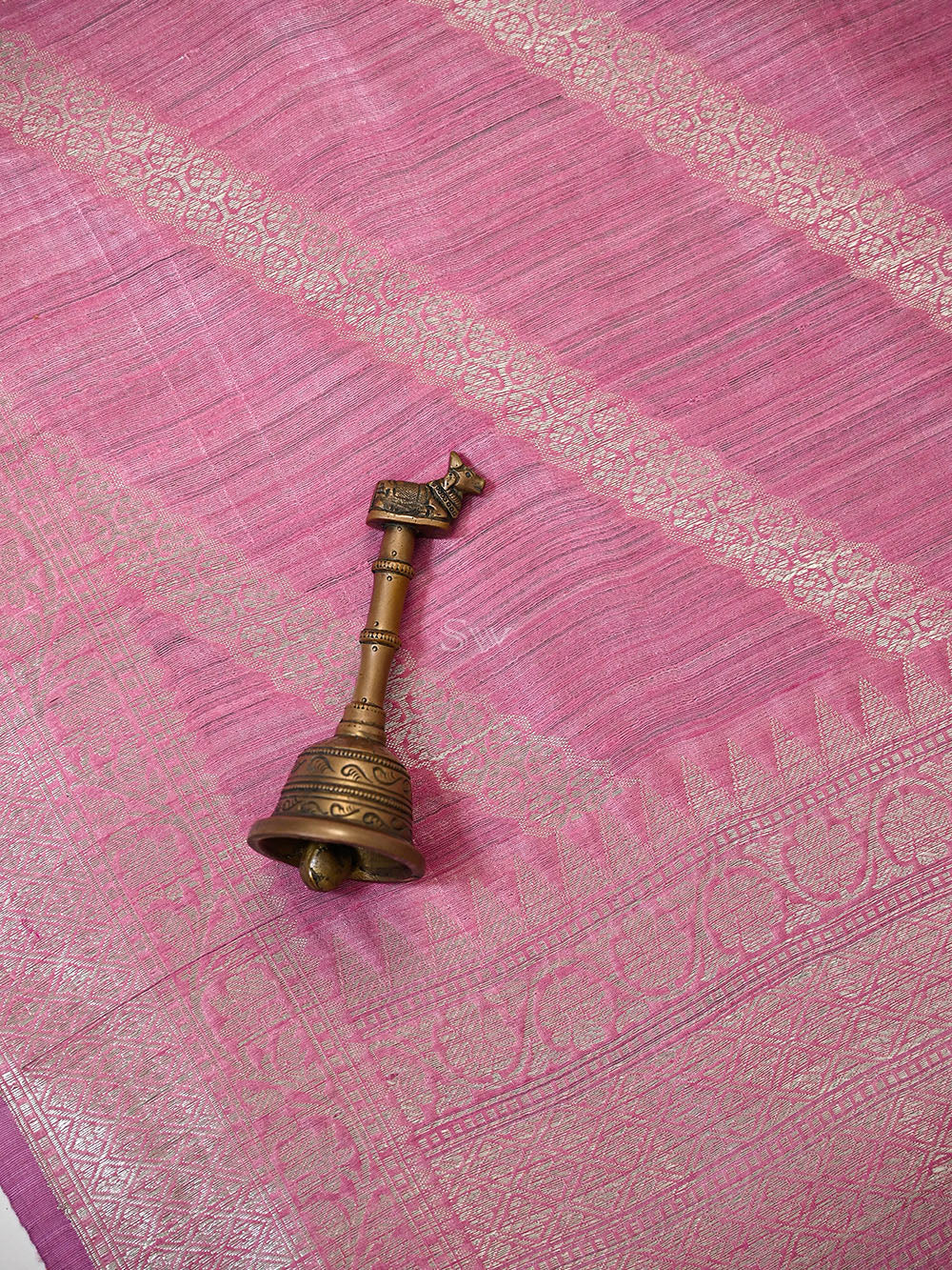 Sea Green Booti Dupion Silk Handloom Banarasi Suit - Sacred Weaves