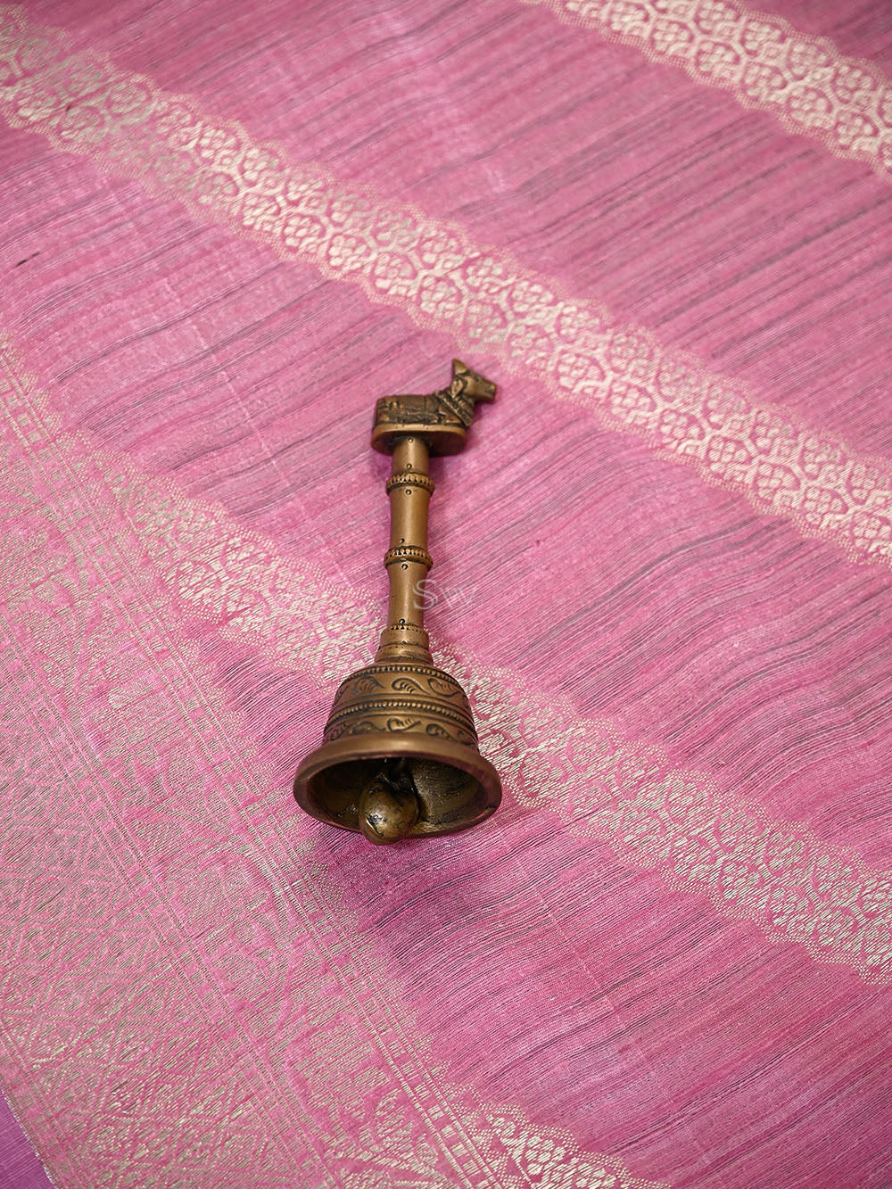 Sea Green Booti Dupion Silk Handloom Banarasi Suit - Sacred Weaves
