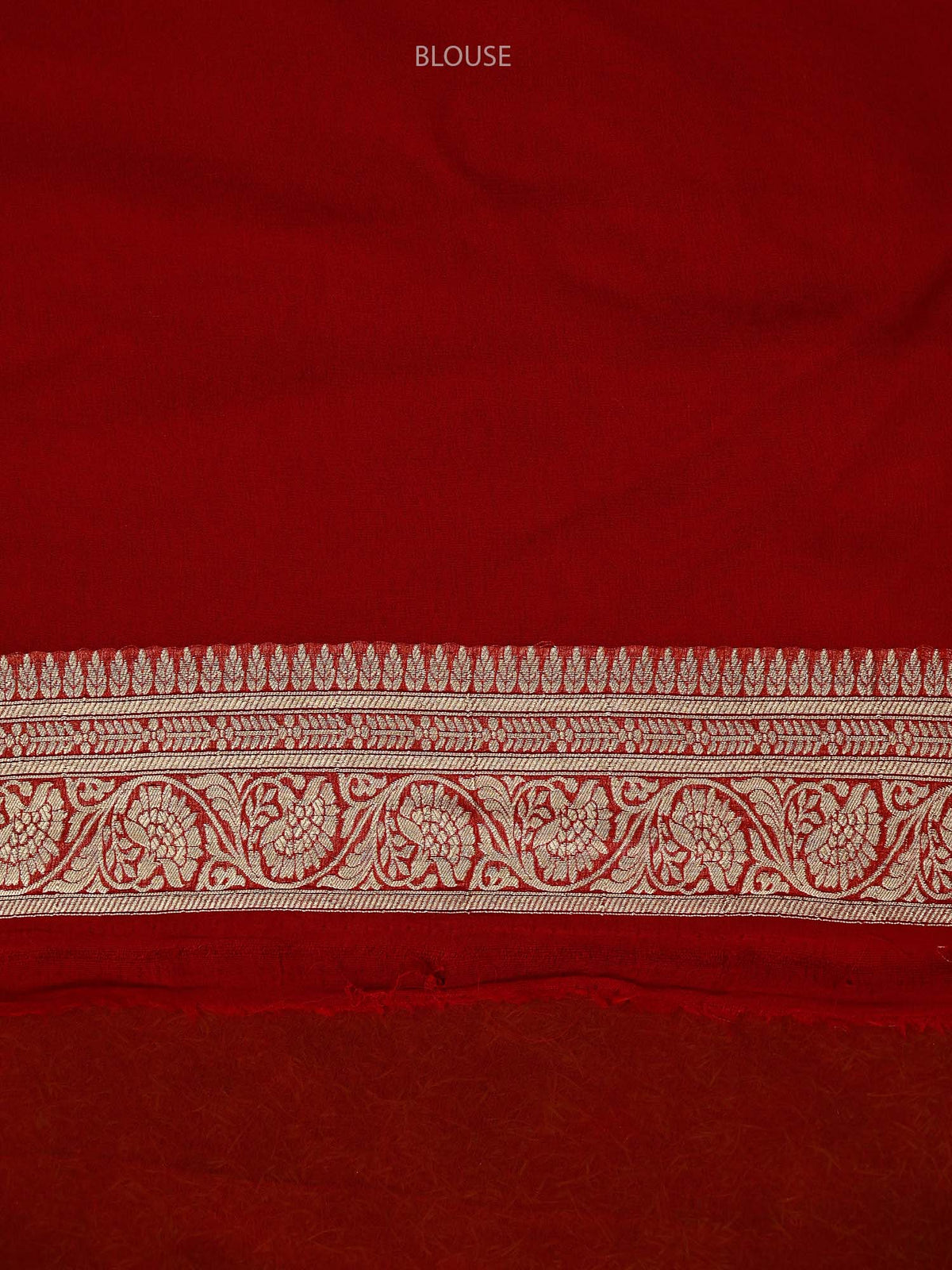 Beige Jaal Khaddi Georgette Handloom Banarasi Saree - Sacred Weaves