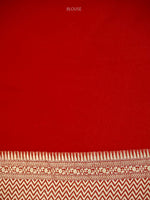 Cream Jaal Khaddi Georgette Handloom Banarasi Saree - Sacred Weaves