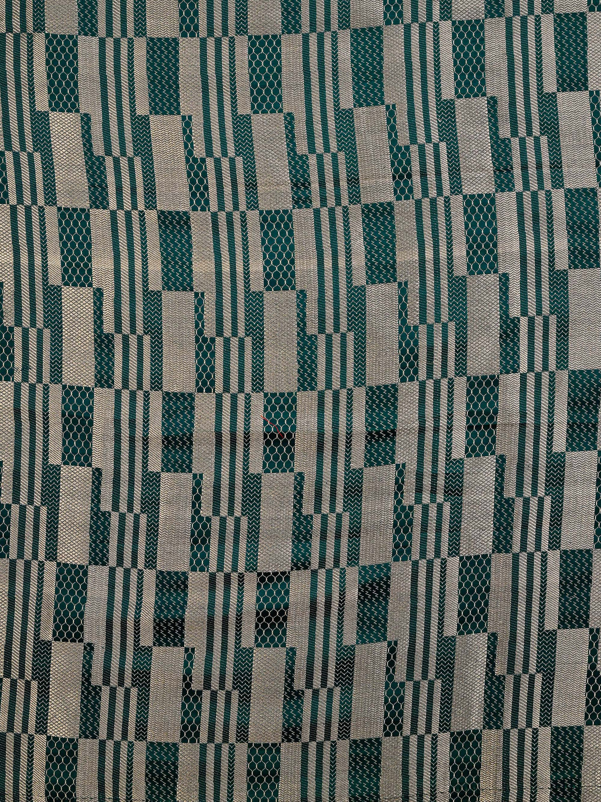 Teal Green Meenakari Silk Brocade Handloom Banarasi Saree