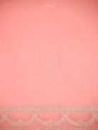 Pastel Pink Organza Handloom Banarasi Saree - Sacred Weaves