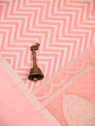 Pastel Pink Organza Handloom Banarasi Saree - Sacred Weaves