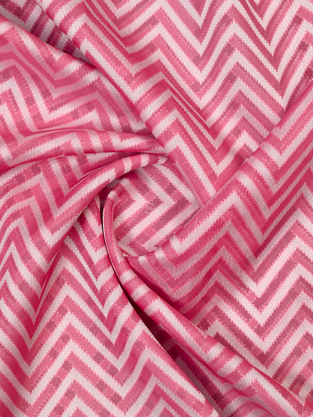 Pastel Pink Organza Handloom Banarasi Saree - Sacred Weaves