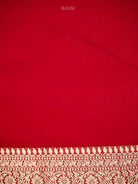 Cream Booti Khaddi Georgette Handloom Banarasi Saree - Sacred Weaves