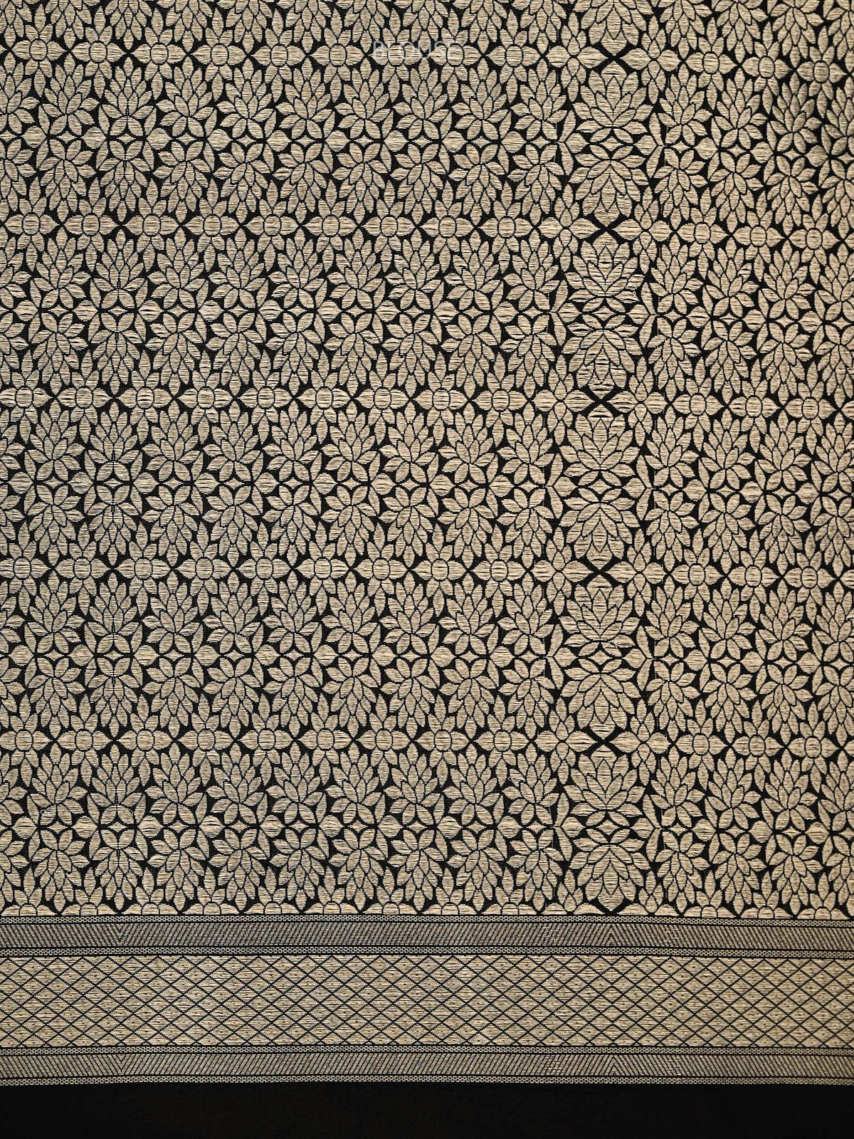 Black Silk Handloom Banarasi Lehenga