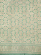 Mint Green Silk Handloom Banarasi Lehenga - Sacred Weaves