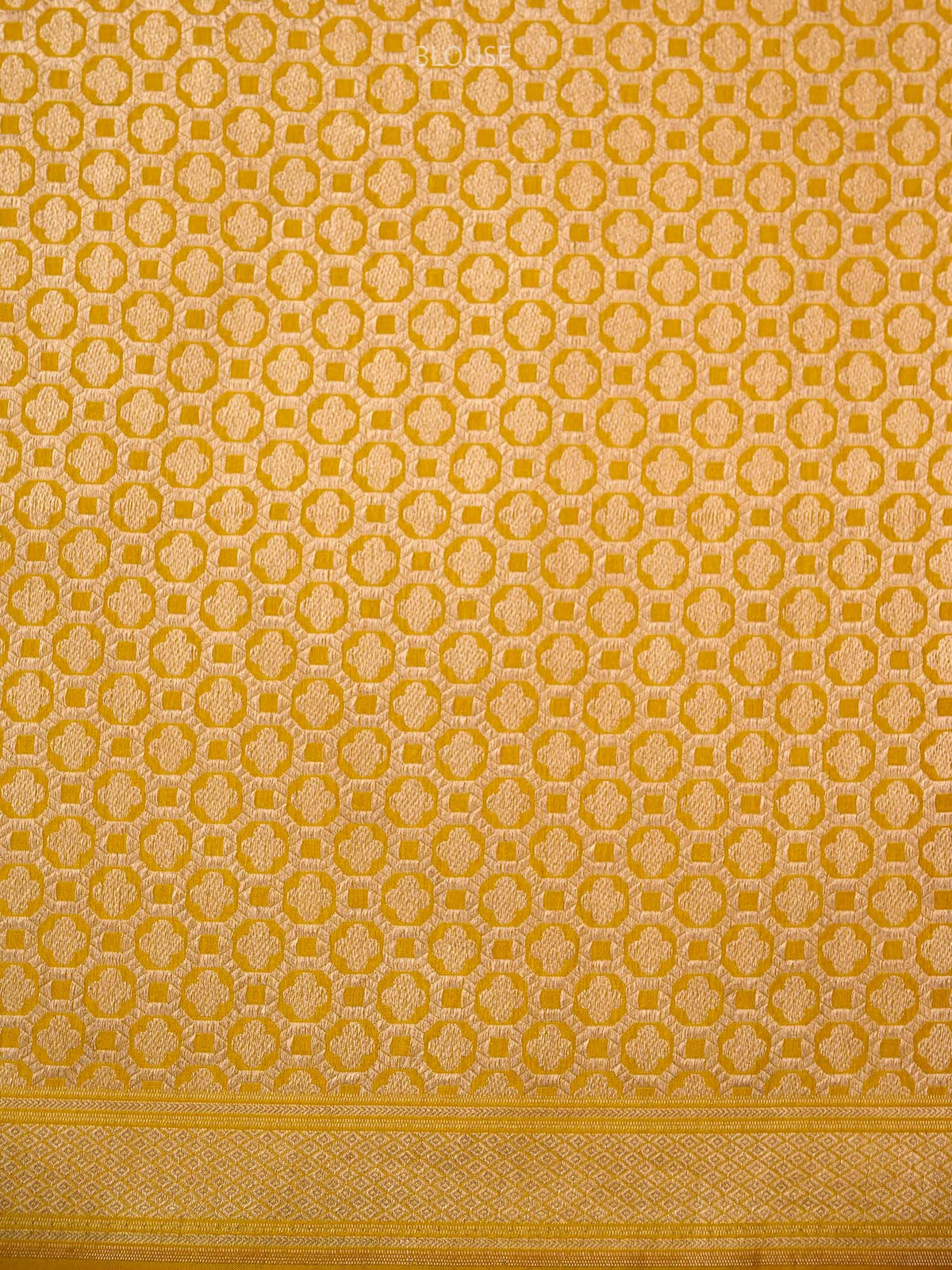 Yellow Silk Handloom Banarasi Lehenga - Sacred Weaves