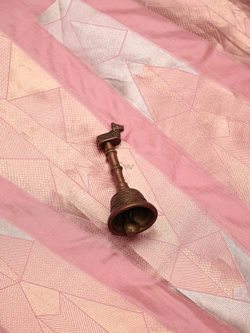 Pink Silk Handloom Banarasi Lehenga