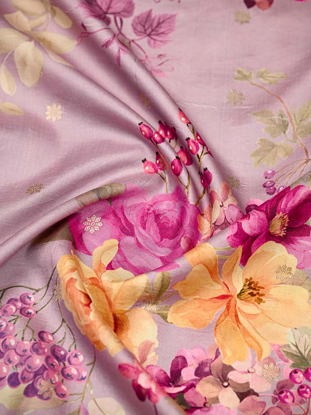 Pastel Pink Booti Silk Handloom Banarasi Suit - Sacred Weaves