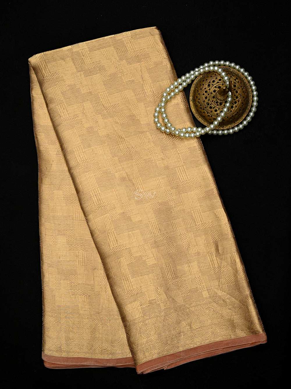 Pastel Pink Tissue Brocade Handloom Banarasi Saree