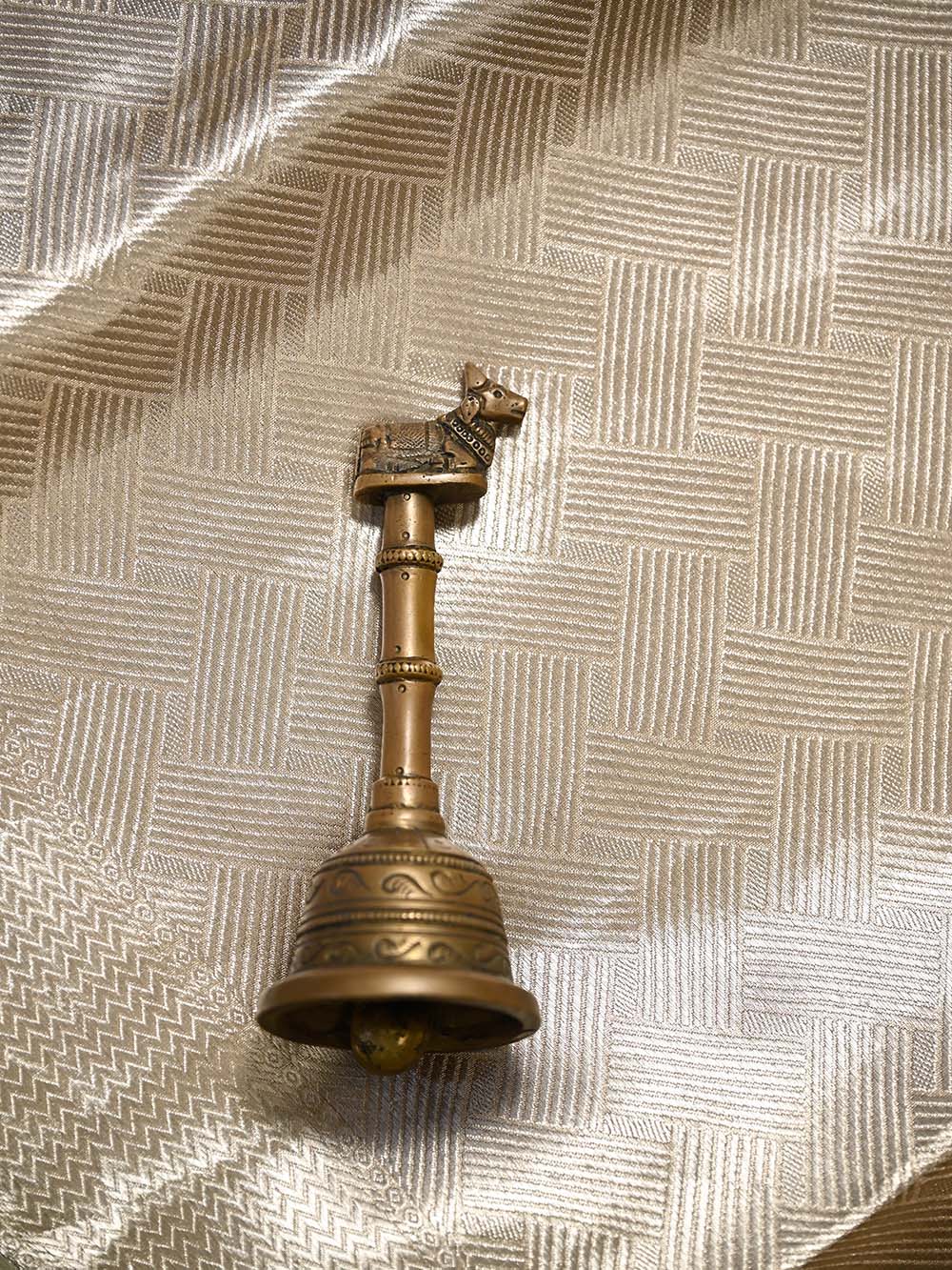 Beige Tissue Brocade Handloom Banarasi Saree - Sacred Weaves