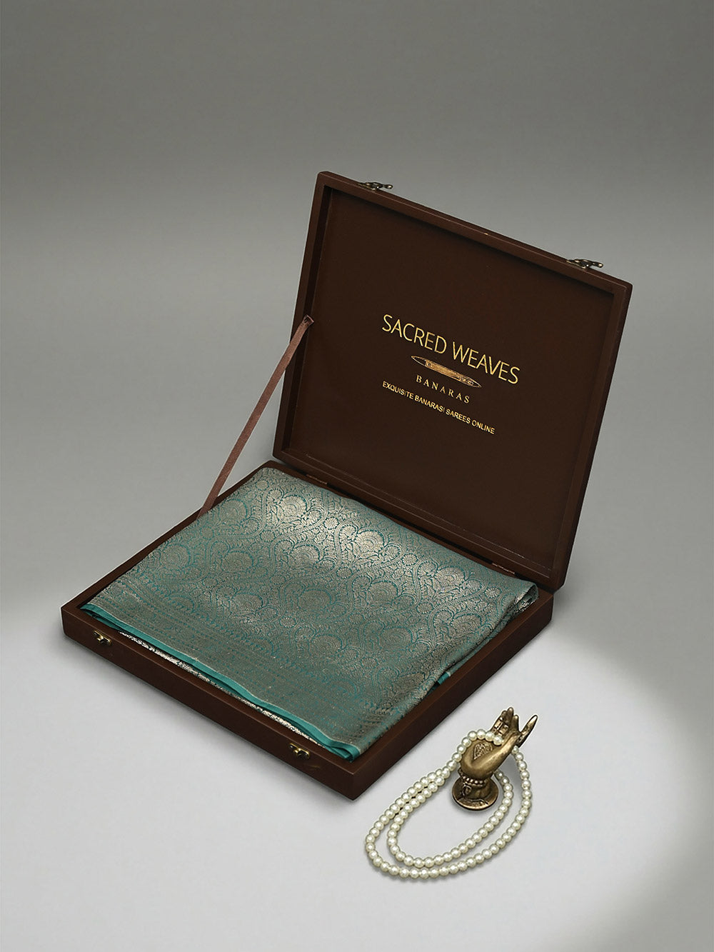 Dark Green Silk Brocade Handloom Banarasi Saree