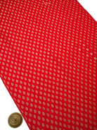 Red Booti Crepe Silk Handloom Banarasi Suit - Sacred Weaves