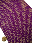 Purple Jaal Crepe Silk Handloom Banarasi Suit - Sacred Weaves