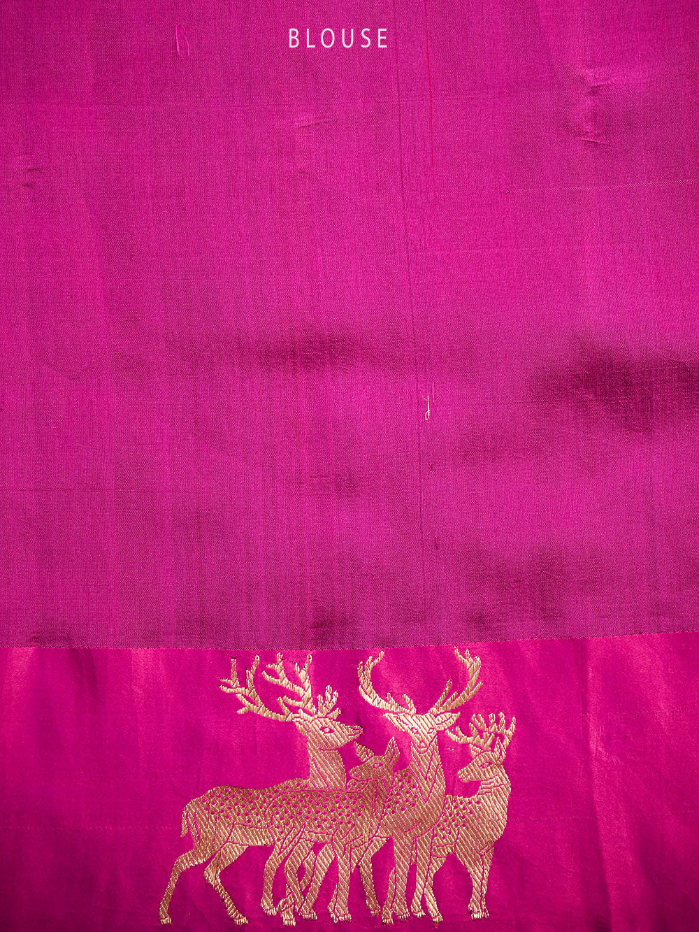 Magenta Booti Katan Silk Handloom Banarasi Saree