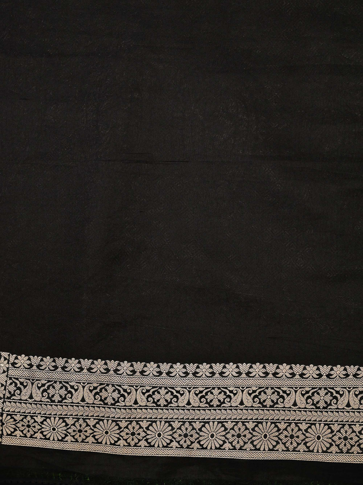 Black Meenakari Silk Brocade Handloom Banarasi Saree