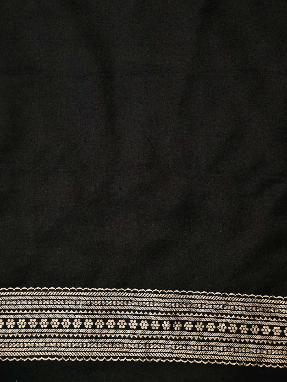 Black Silk Brocade Handloom Banarasi Saree