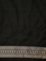 Black Silk Brocade Handloom Banarasi Saree