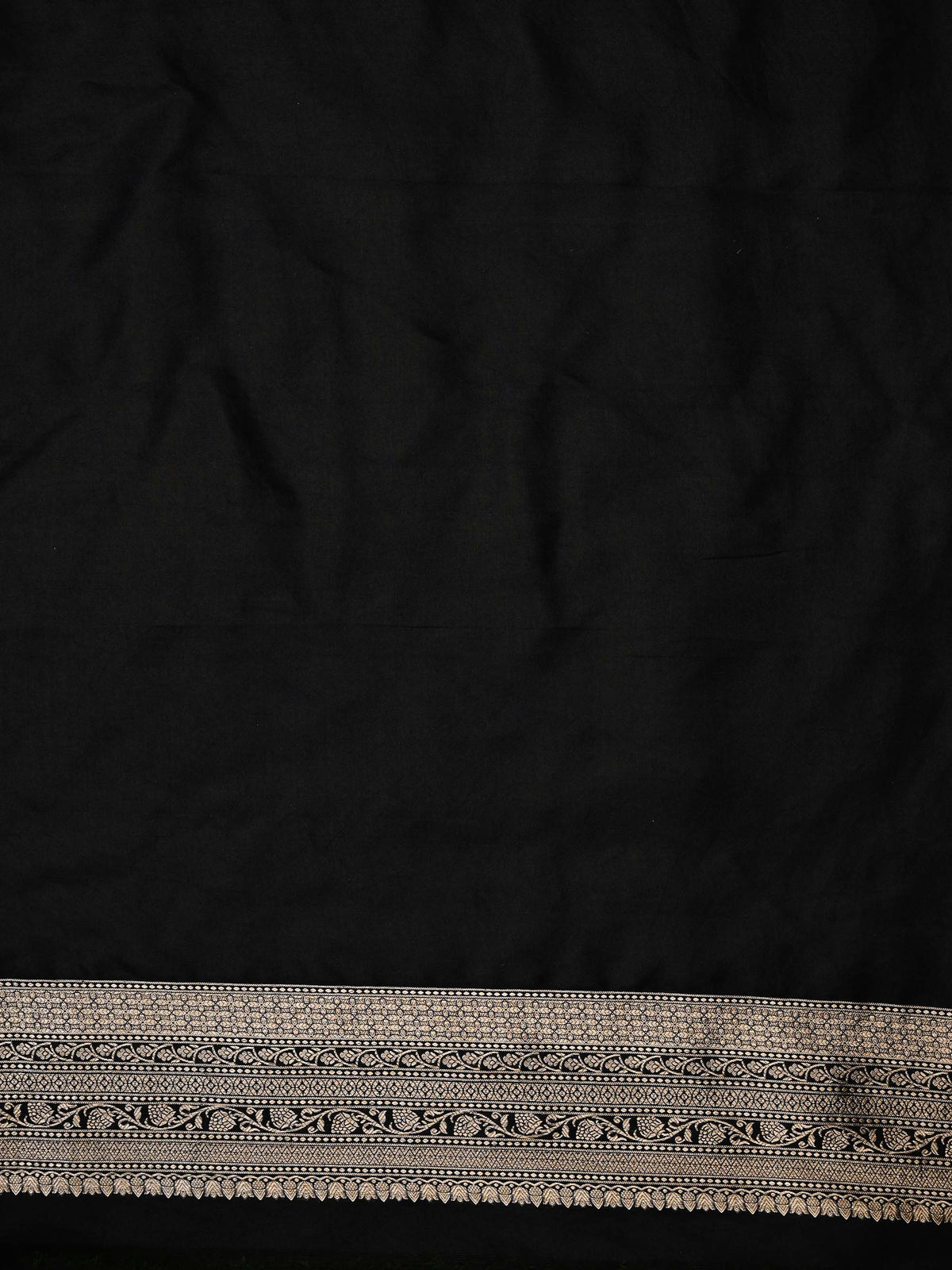 Black Meenakari Silk Brocade Handloom Banarasi Saree