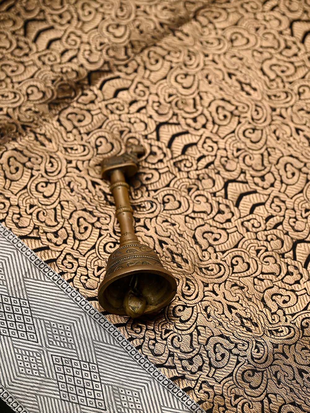 Black Tissue Brocade Handloom Banarasi Saree