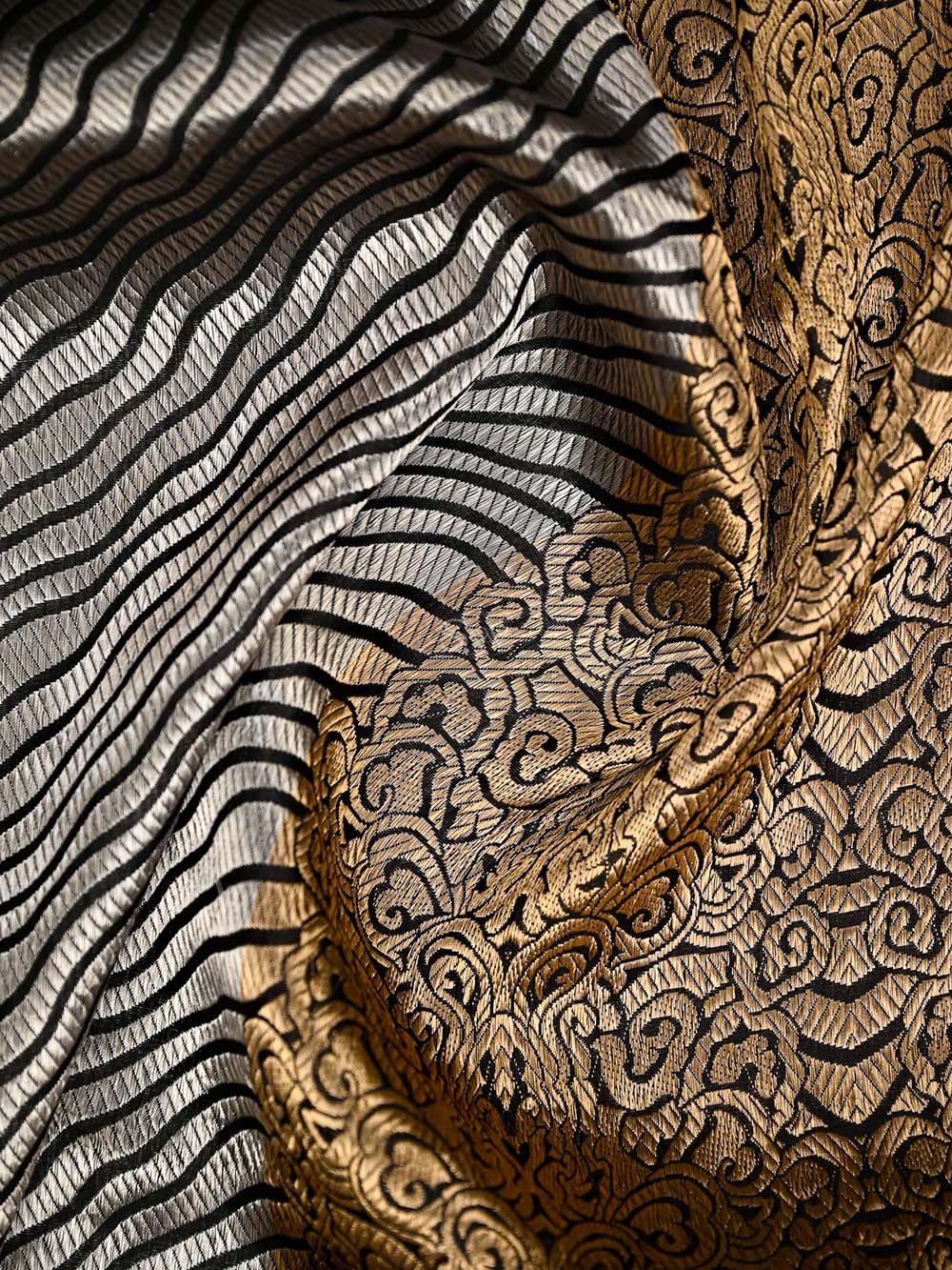 Black Tissue Brocade Handloom Banarasi Saree