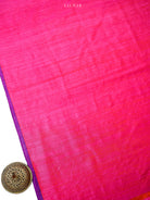 Magenta Meenakari Booti Dupion Silk Handloom Banarasi Suit - Sacred Weaves