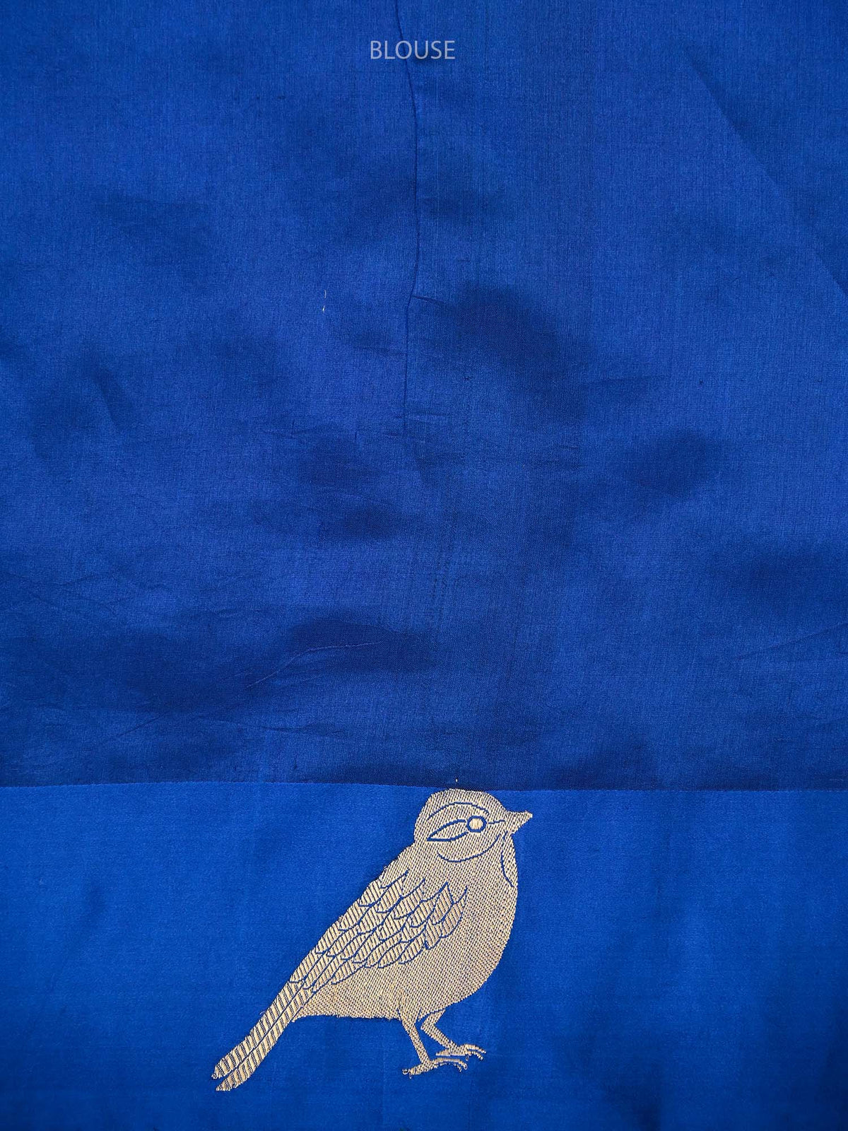 Midnight Blue Booti Katan Silk Handloom Banarasi Saree