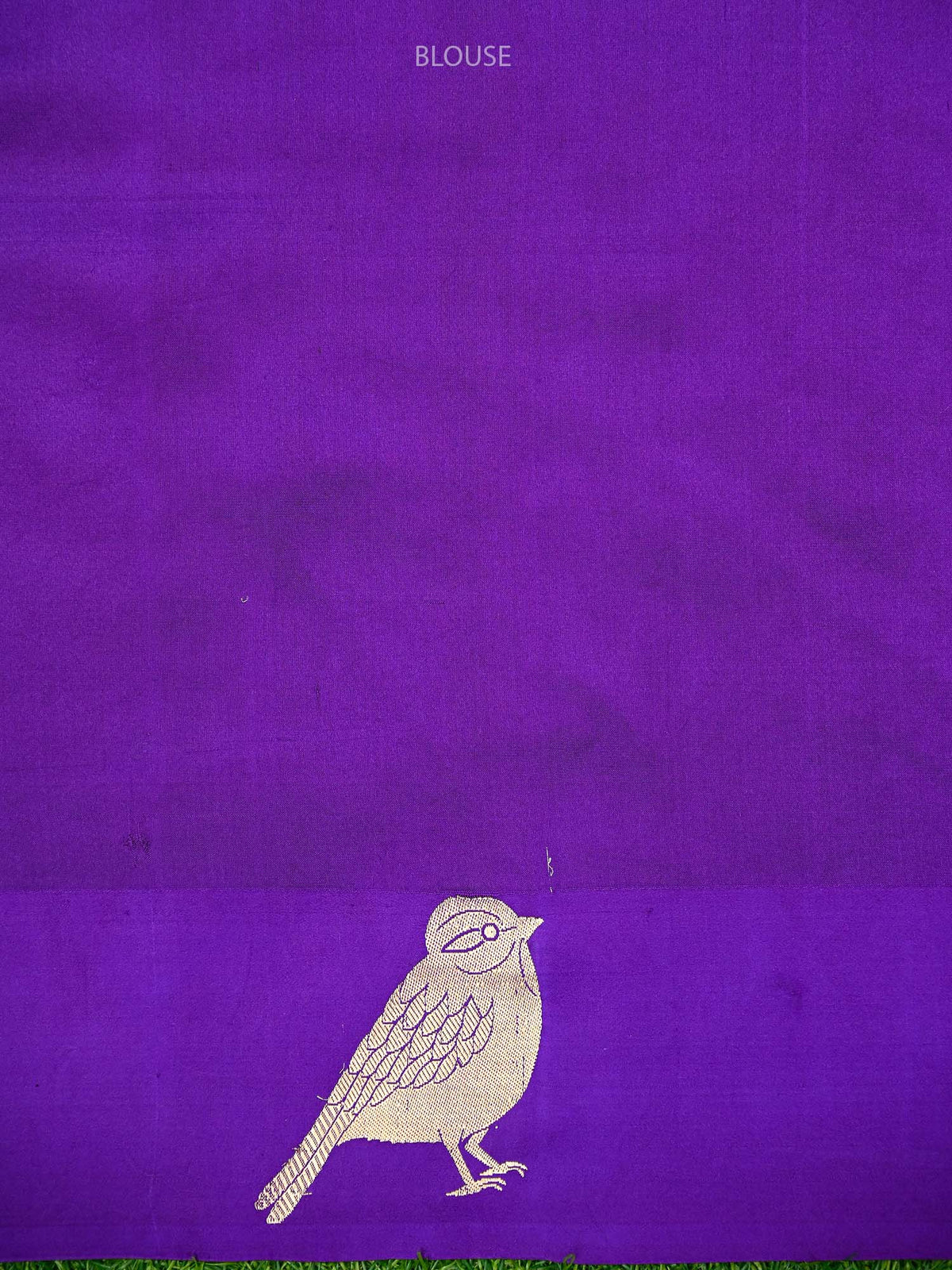 Purple Booti Katan Silk Handloom Banarasi Saree
