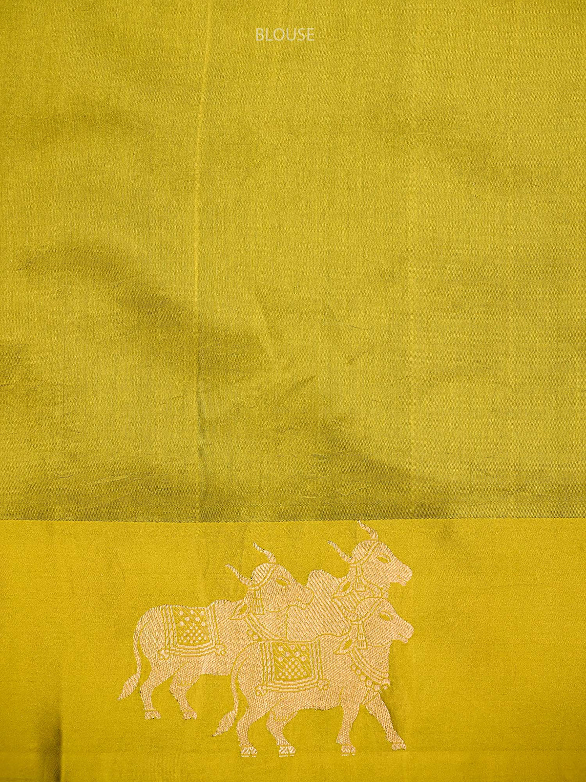 Lime Green Booti Katan Silk Handloom Banarasi Saree