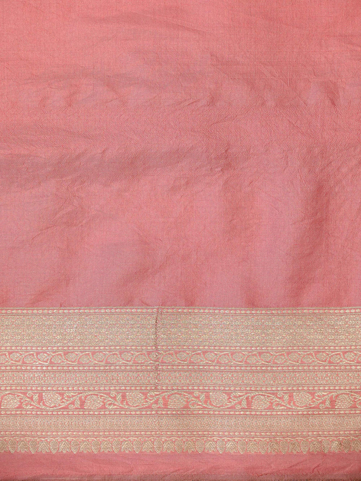 Pastel Pink Meenakari Silk Brocade Handloom Banarasi Saree - Sacred Weaves