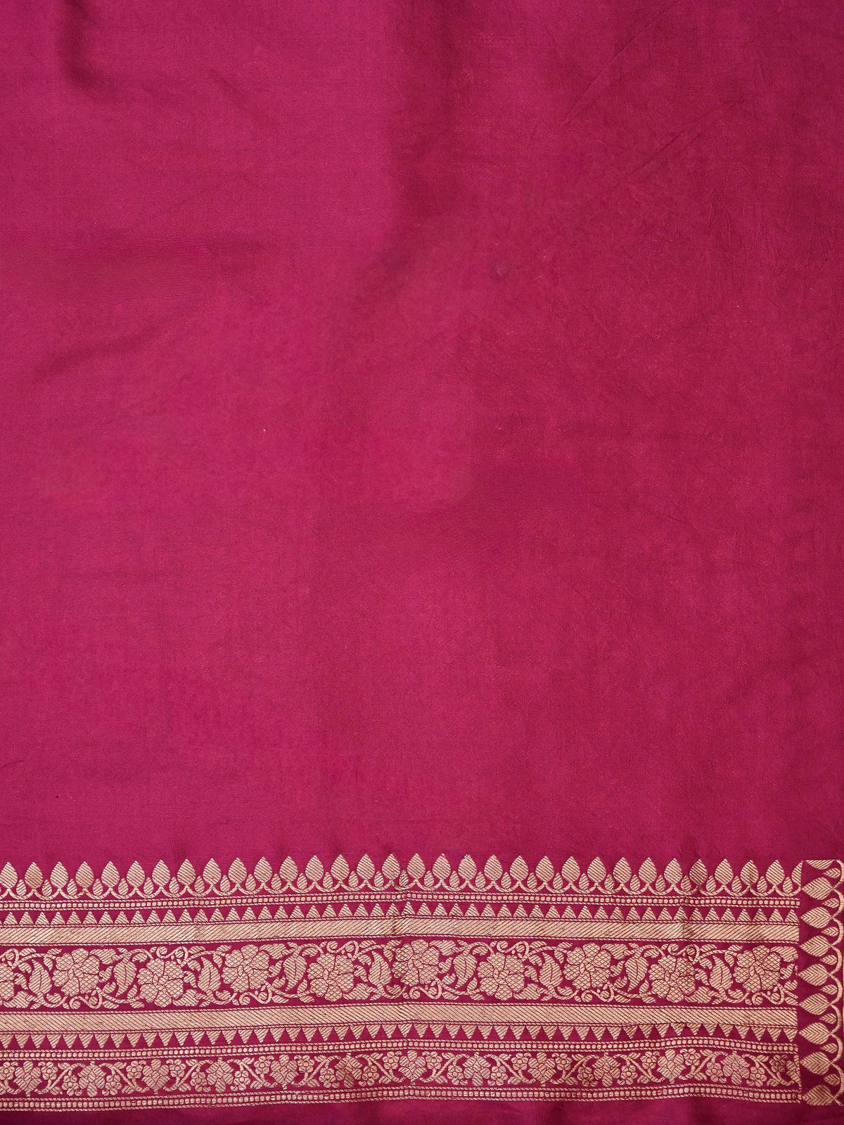 Dark Pink Meenakari Silk Brocade Handloom Banarasi Saree