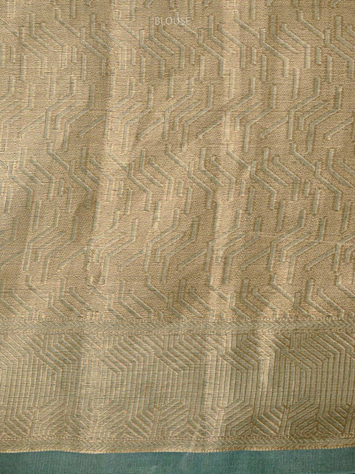 Sea Green Tissue Brocade Handloom Banarasi Saree