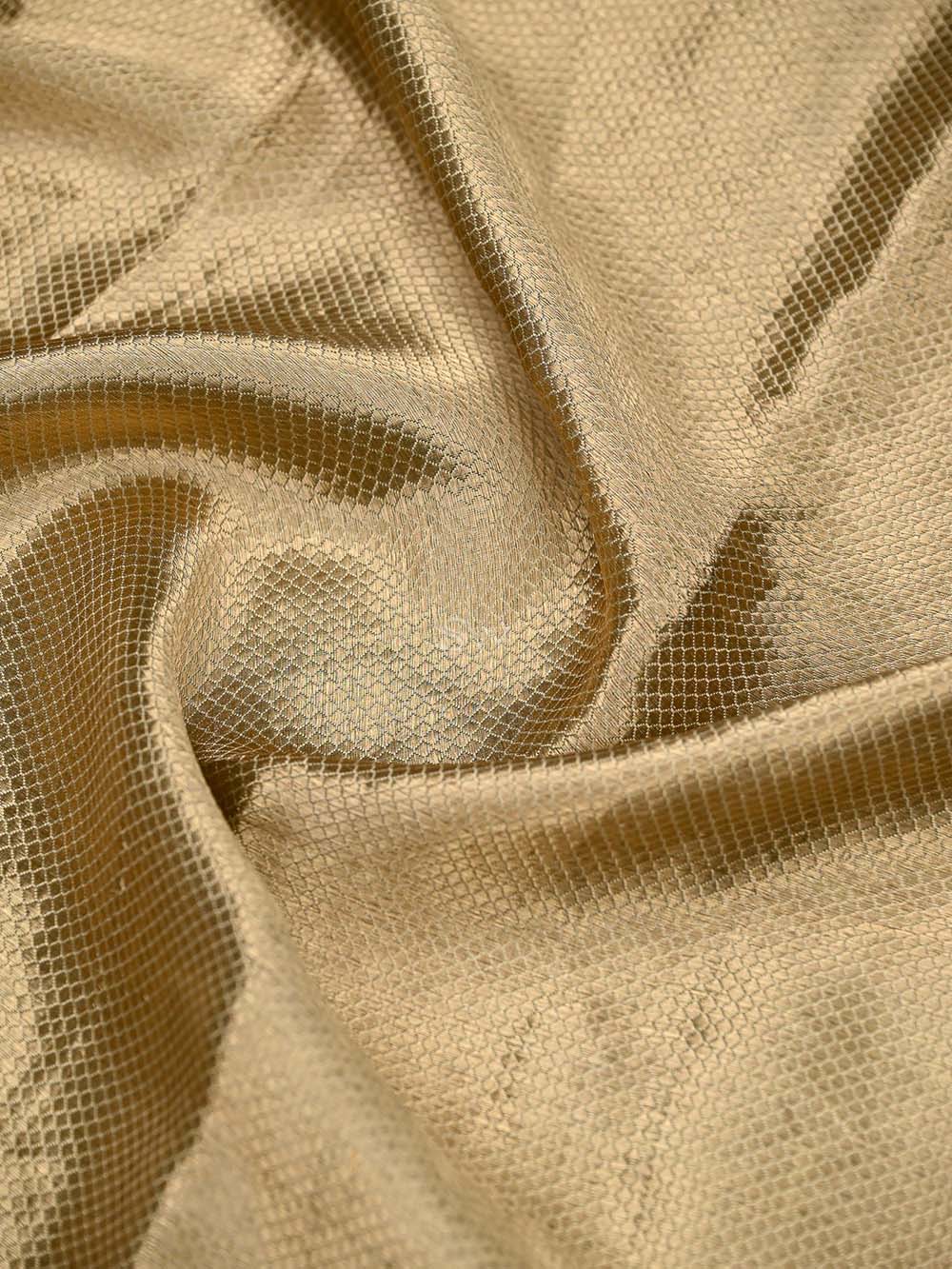 Sea Green Tissue Brocade Handloom Banarasi Saree