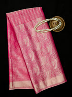 Magenta Tissue Brocade Handloom Banarasi Saree - Sacred Weaves