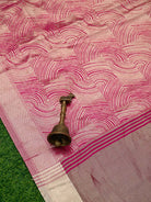 Magenta Tissue Brocade Handloom Banarasi Saree - Sacred Weaves