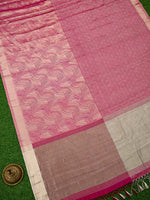 Magenta Tissue Brocade Handloom Banarasi Saree - Sacred Weaves