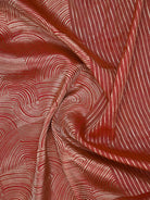 Red Tissue Brocade Handloom Banarasi Saree - Sacred Weaves