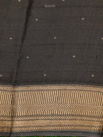 Black Tissue Brocade Handloom Banarasi Saree - Sacred Weaves
