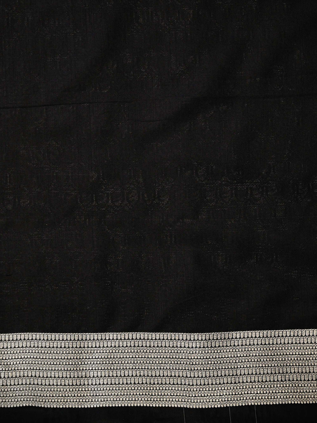 Black Silk Brocade Handloom Banarasi Saree