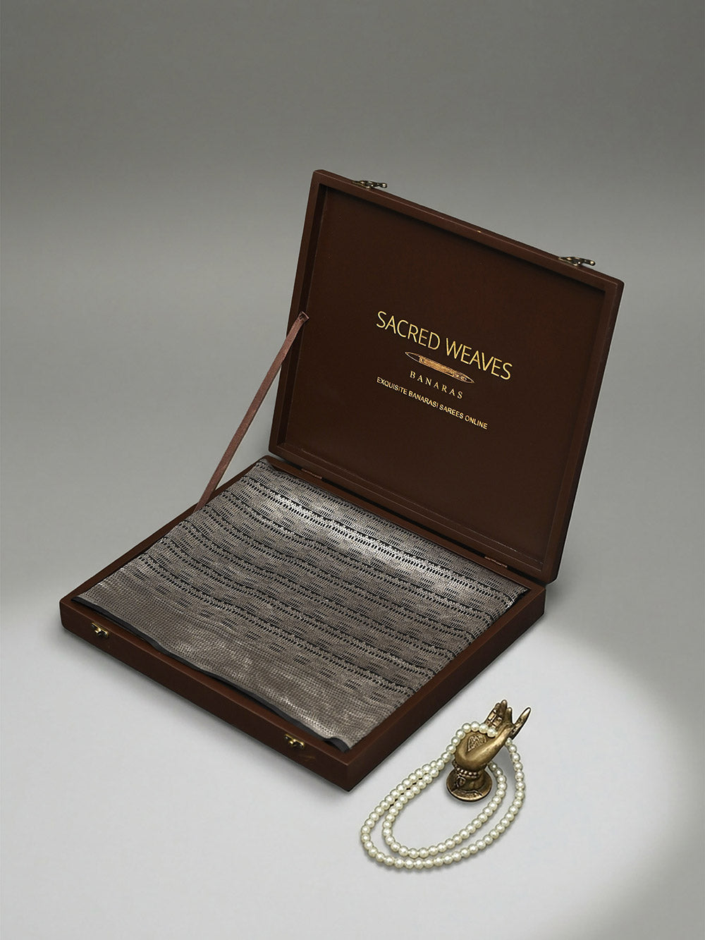 Black Silk Brocade Handloom Banarasi Saree