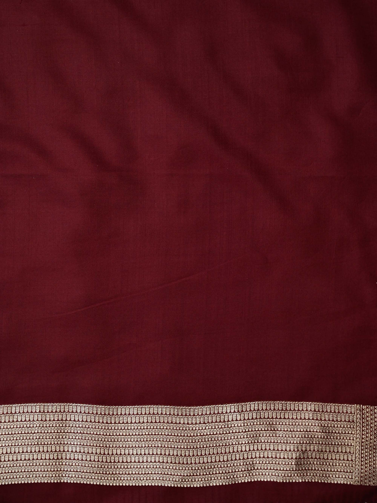 Maroon Silk Brocade Handloom Banarasi Saree