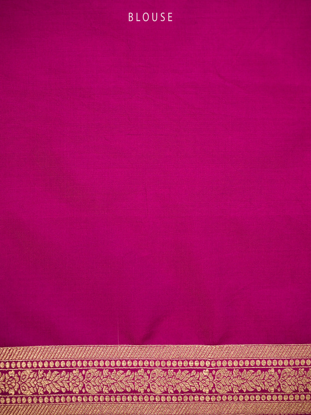 Magenta Silk Shikargah Brocade Handloom Banarasi Saree - Sacred Weaves