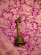 Magenta Silk Shikargah Brocade Handloom Banarasi Saree - Sacred Weaves