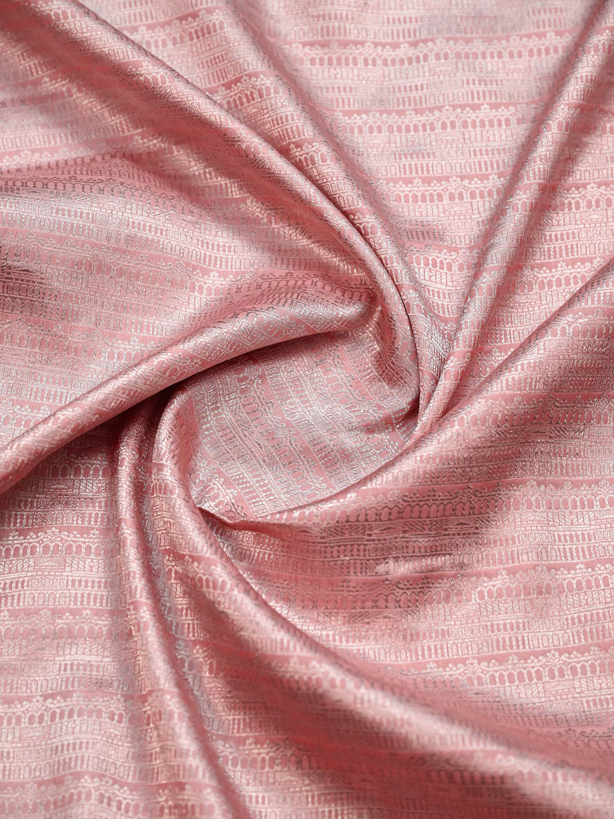 Pastel Pink Silk Brocade Handloom Banarasi Saree