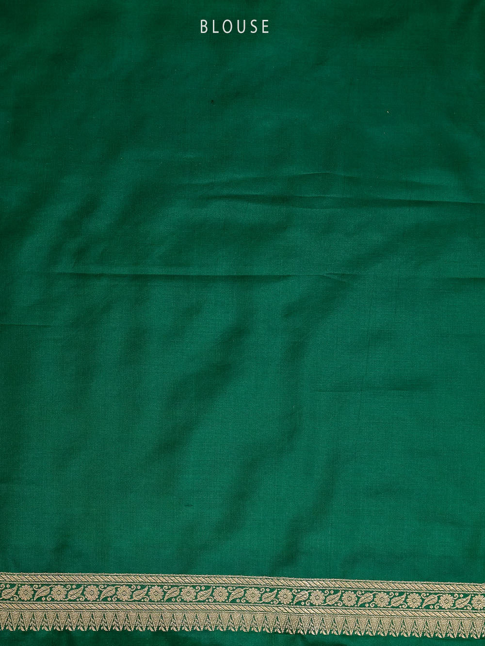 Bottle Green Meenakari Silk Brocade Handloom Banarasi Saree